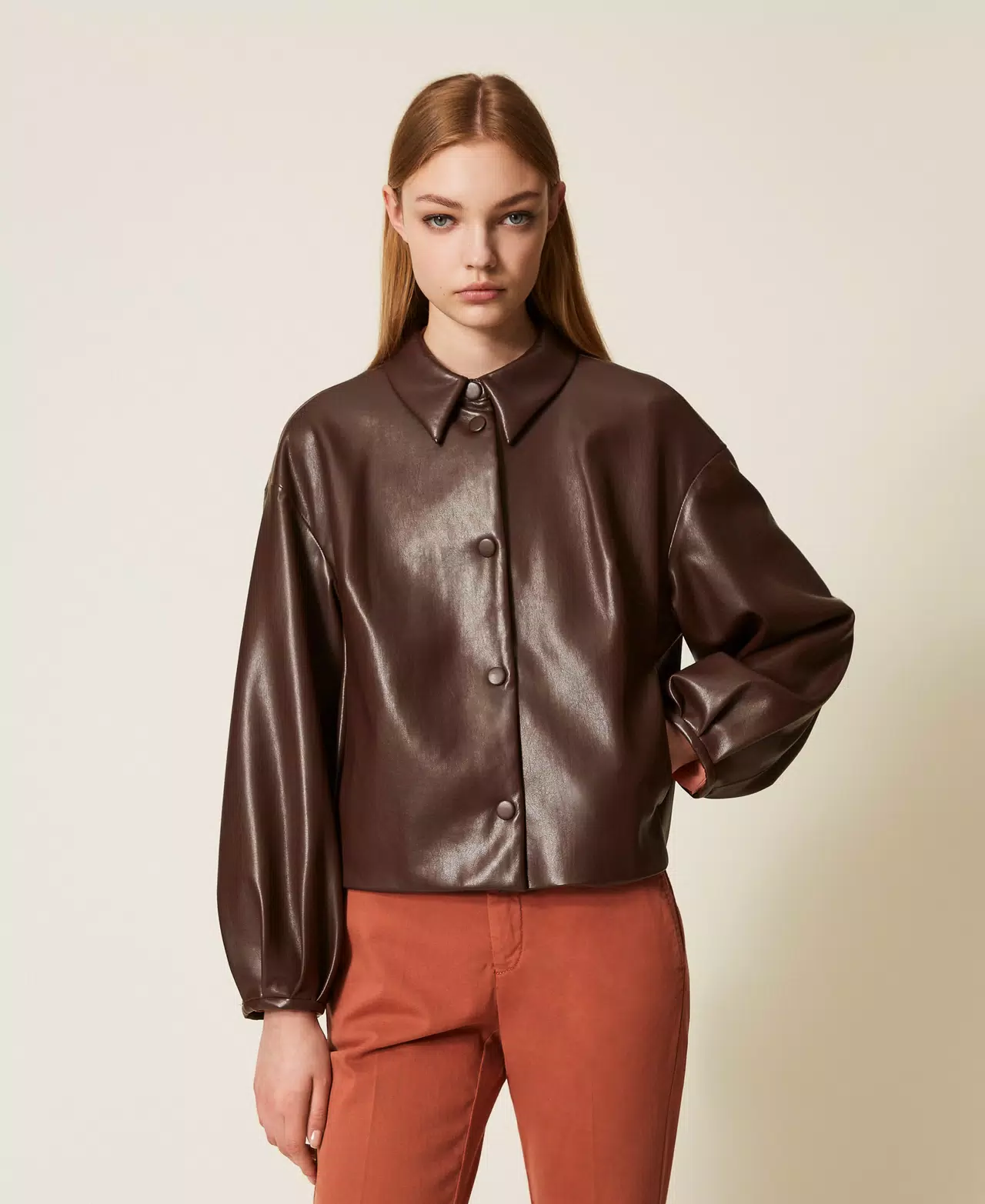 Balloon Sleeve Blouse - Square Neck